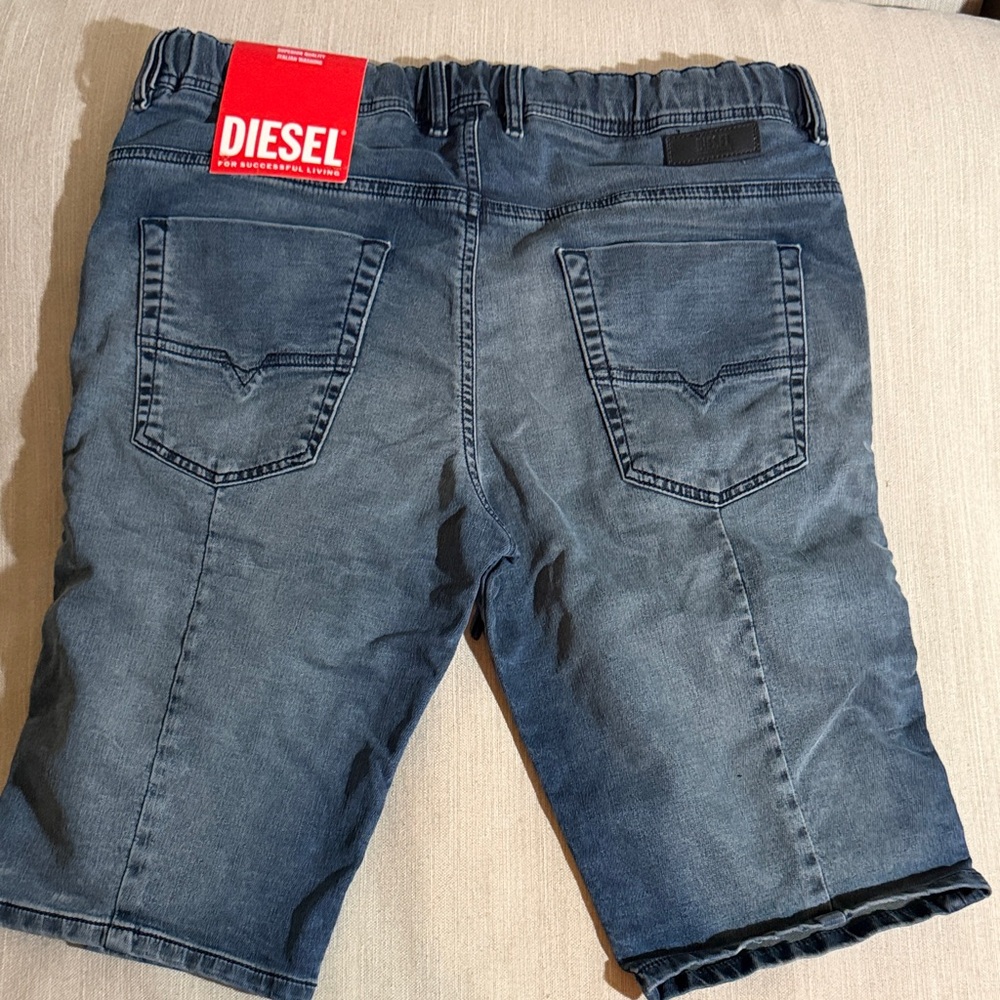 Diesel Dark Blue Jean Shorts for Men - Picture 6 of 7